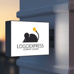 画像9: 知恵とひらめきを灯す、ユニークなネズミと電球のロゴ (9)