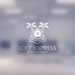 画像14: 楽園のような住まい、トロピカルな不動産ロゴ (14)