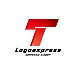 画像1: 情熱とスピードを表現した、力強いTのロゴ (1)