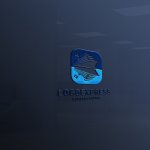 画像11: 水平線に輝く、クルーズ船と海のロゴ (11)