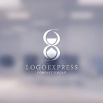 画像14: 洗練された砂時計のロゴ (14)