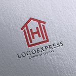 画像16: 情熱と安心を届ける、Hをモチーフにした家のロゴ (16)