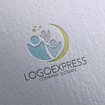 画像16: 愛情と未来を育む、温かい家族のロゴ (16)