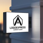 画像9: Aをモチーフにした家のロゴ (9)