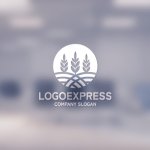 画像14: 肥沃な大地を届ける麦畑のロゴ (14)