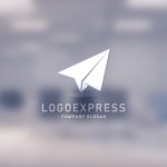 画像14: 紙飛行機のロゴ (14)