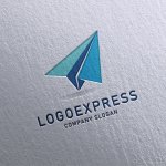 画像16: 紙飛行機のロゴ (16)