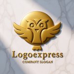 画像13: 知性を想起させるフクロウのロゴ (13)