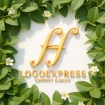 画像12: 優雅な曲線で織りなす、エレガントなffロゴ (12)