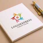 画像6: Y字型の人と家のロゴ (6)