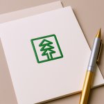 画像6: 環境に優しい木のロゴ (6)