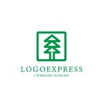 画像1: 環境に優しい木のロゴ (1)