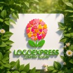 画像12: 愛情を込めて咲き誇るハートの花のロゴ (12)