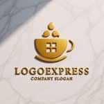 画像13: 家とコーヒーのロゴ (13)