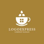 画像4: 家とコーヒーのロゴ (4)