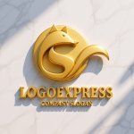 画像13: 躍動感溢れる狐のロゴ (13)