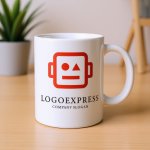 画像16: 知性と創造性を刺激する、幾何学的なロボットのロゴ (16)