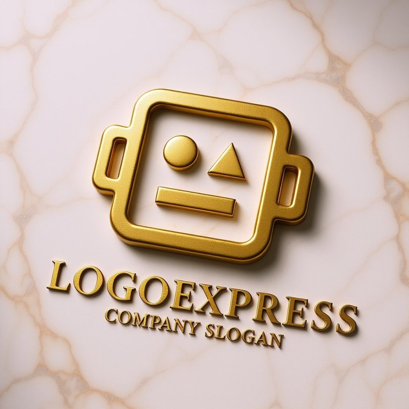 画像13: 知性と創造性を刺激する、幾何学的なロボットのロゴ (13)