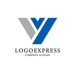 画像1: 先進性と信頼性を両立する、Vをモチーフにしたロゴ (1)