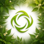 画像12: 風が吹き抜ける循環と成長のロゴ (12)