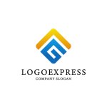 画像1: スタイリッシュなGのロゴ (1)