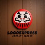 画像5: 目標達成を力強く後押しするだるまのロゴ (5)