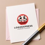 画像6: 目標達成を力強く後押しするだるまのロゴ (6)