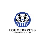 画像3: 目標達成を力強く後押しするだるまのロゴ (3)