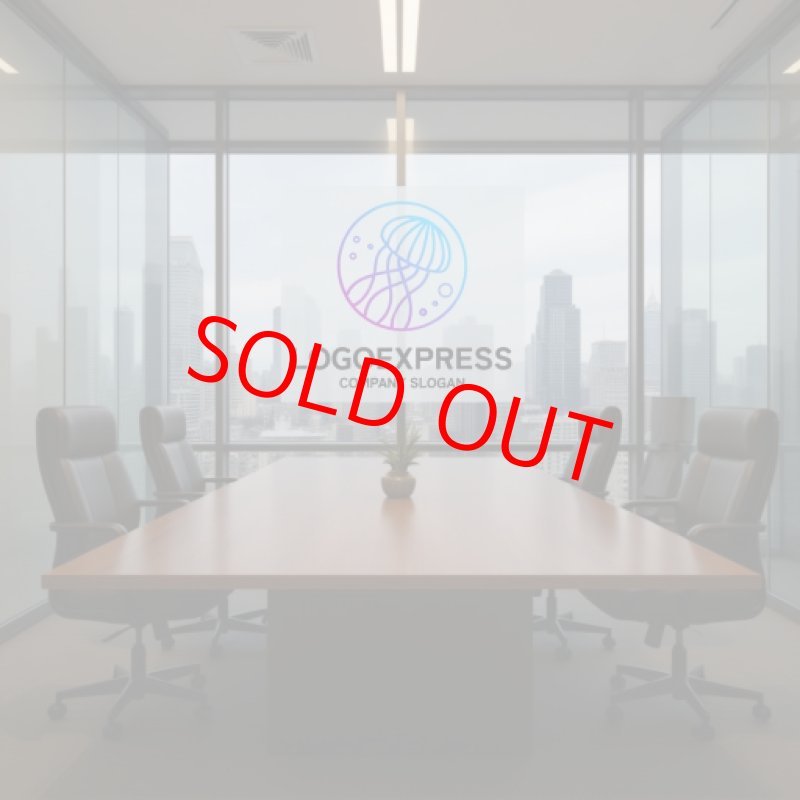 画像11: 未来的なクラゲのロゴ (11)