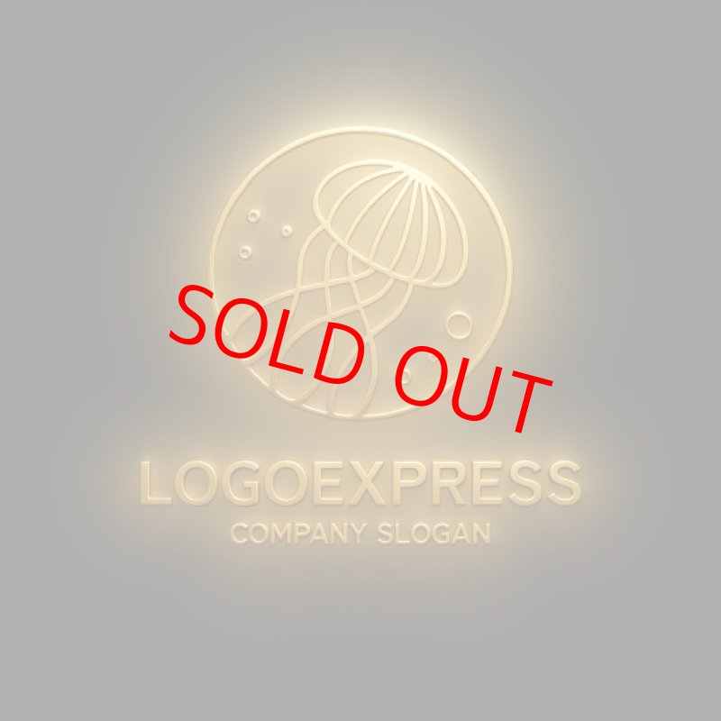 画像12: 未来的なクラゲのロゴ (12)