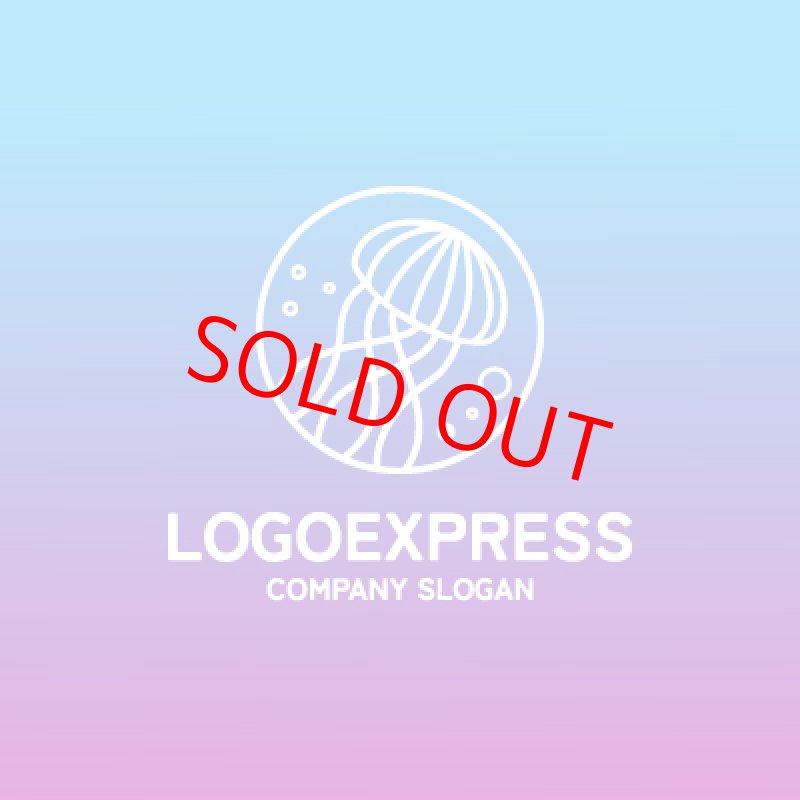 画像4: 未来的なクラゲのロゴ (4)