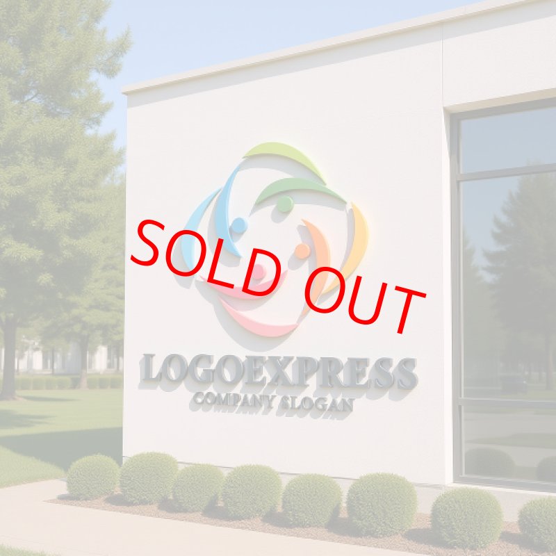 画像8: 多様な人々の協力のロゴ (8)