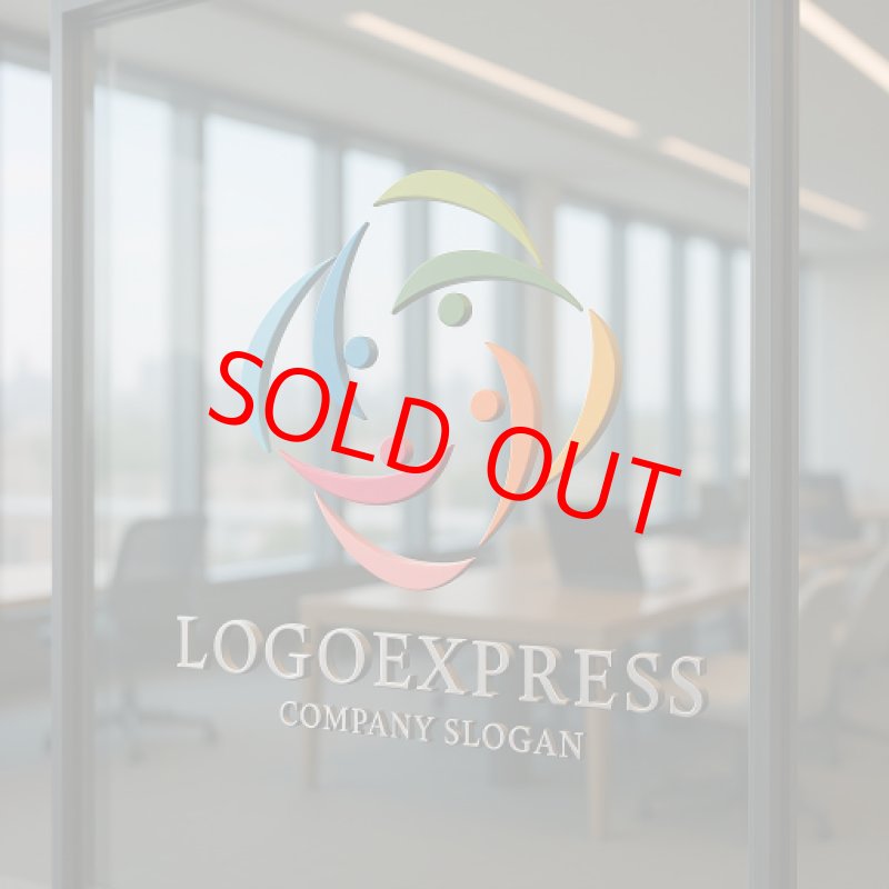 画像9: 多様な人々の協力のロゴ (9)