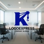 画像8: 洗練された建設用クレーンのKロゴ、 (8)