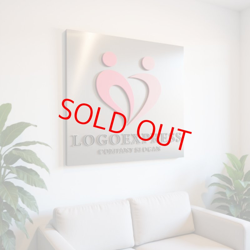 画像14: ハートと人が調和するロゴ (14)