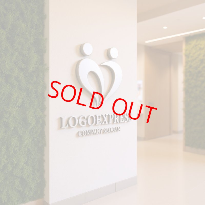 画像15: ハートと人が調和するロゴ (15)