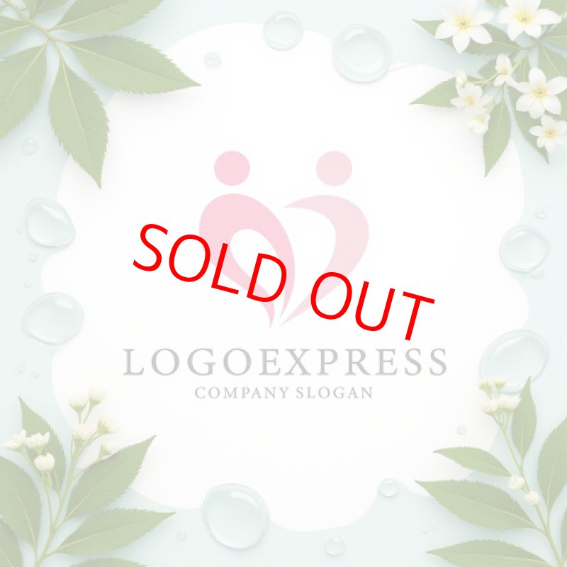 画像9: ハートと人が調和するロゴ (9)