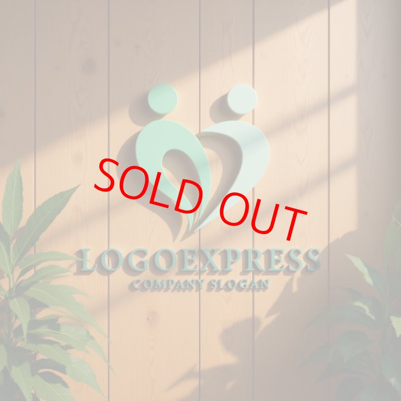 画像11: ハートと人が調和するロゴ (11)