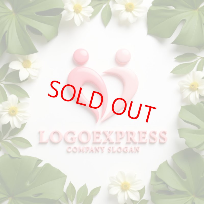 画像12: ハートと人が調和するロゴ (12)