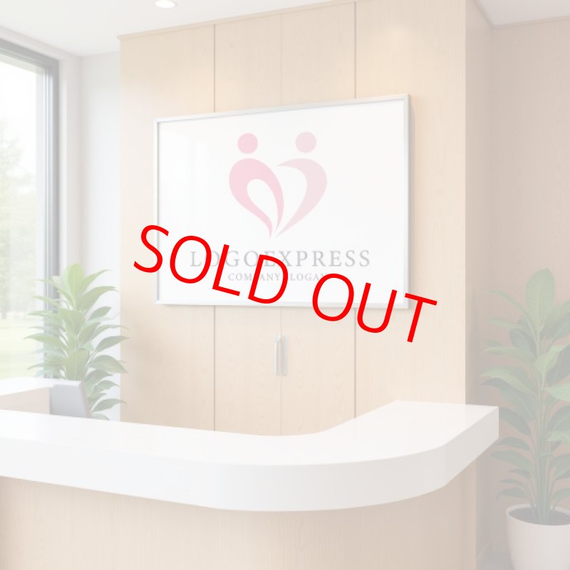 画像13: ハートと人が調和するロゴ (13)