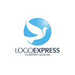 画像1: 平和の象徴、ハトのロゴ (1)