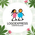 画像9: かわいい2人の子供たちのロゴ (9)