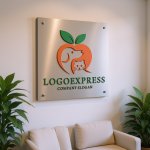 画像14: 犬と猫の桃のロゴ (14)