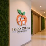 画像15: 犬と猫の桃のロゴ (15)