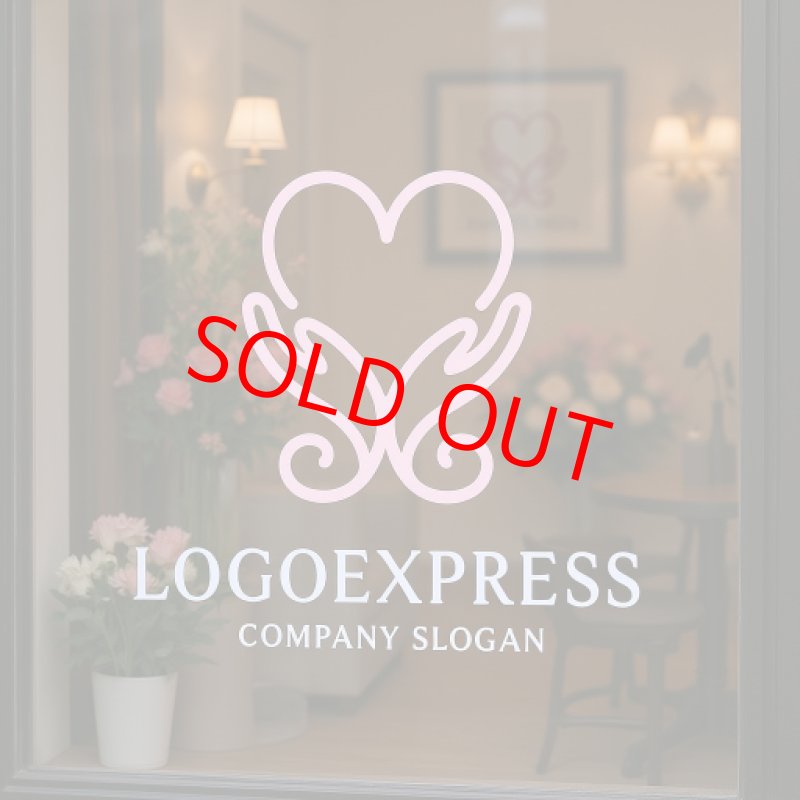 画像7: 優しさ溢れるハートのロゴ (7)