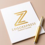 画像6: シャープで現代的なZロゴ (6)
