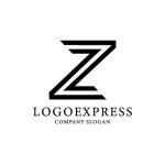画像1: シャープで現代的なZロゴ (1)