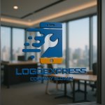 画像9: スマホ修理のロゴ (9)