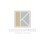 画像1: 幾何学的なKロゴ (1)