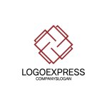 画像1: 幾何学的な模様が美しいロゴ (1)